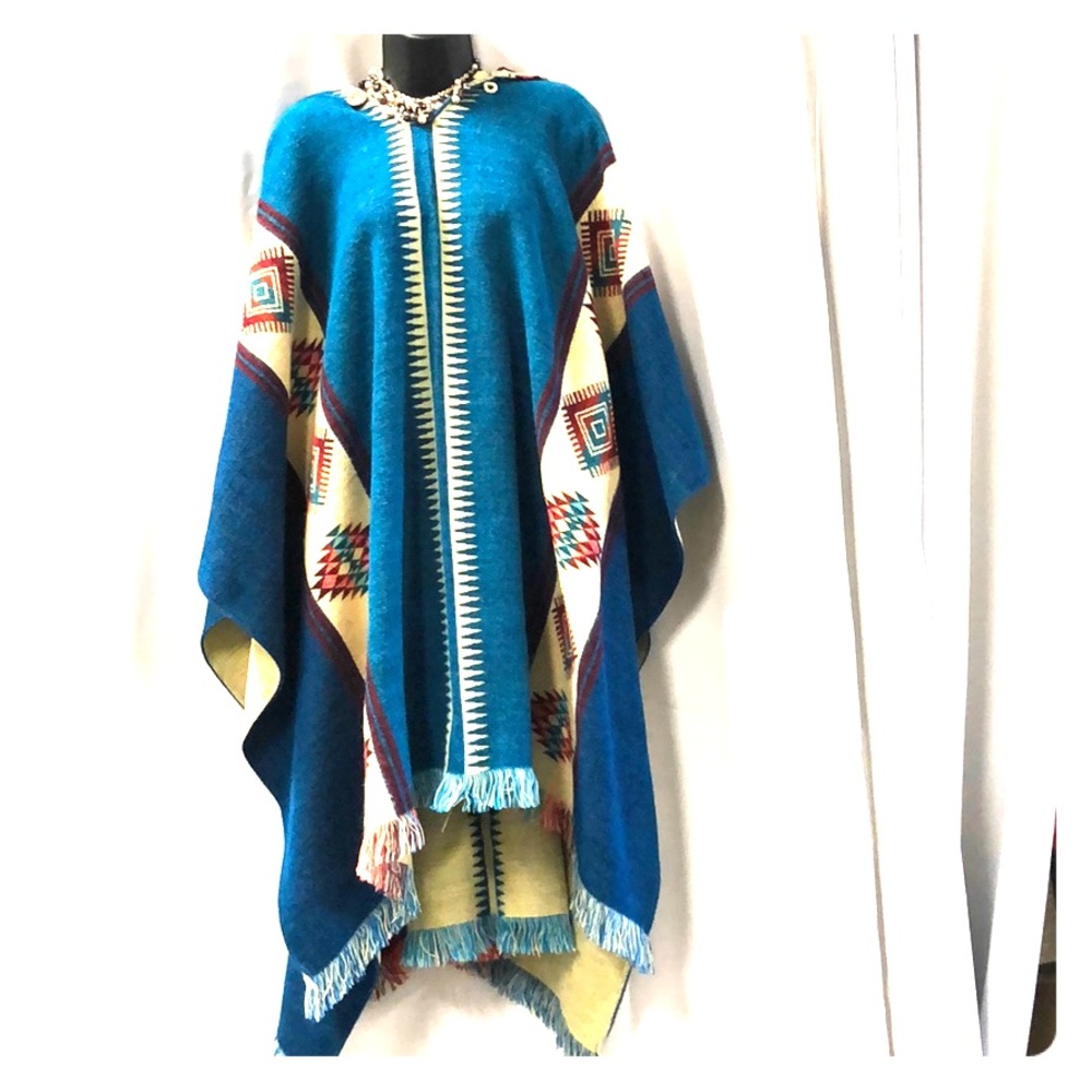 100% Wool Poncho